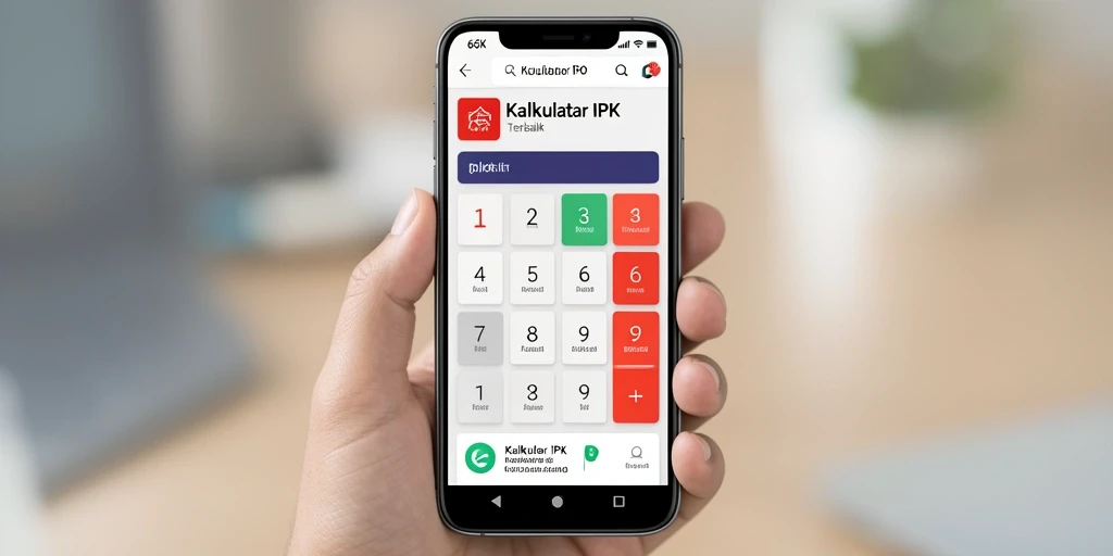 Antarmuka aplikasi 66K yang sederhana dan informatif.