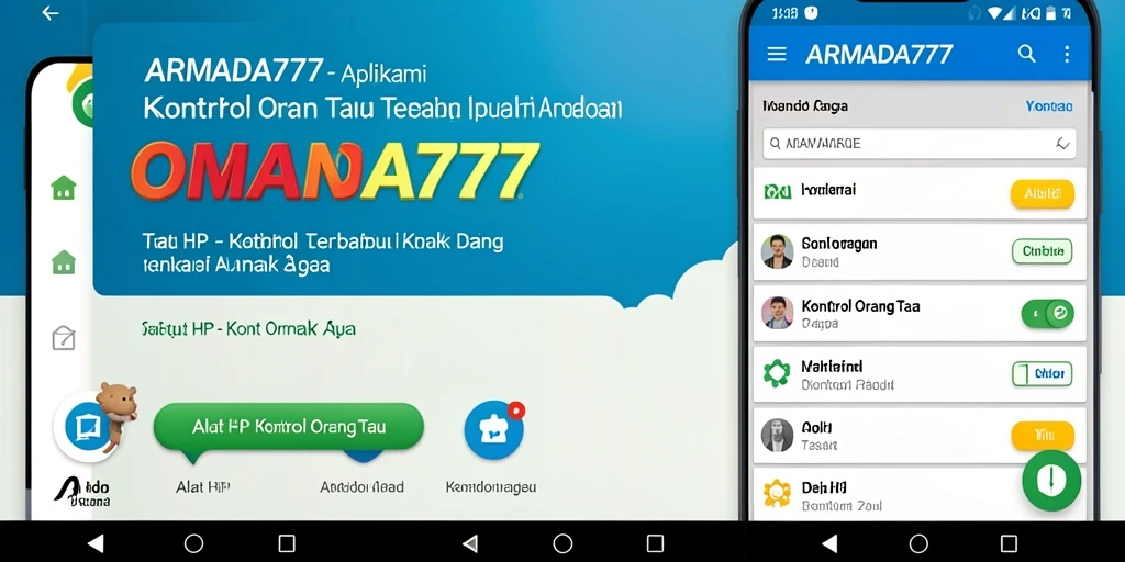 Antarmuka ARMADA777 menampilkan kontrol dinamis untuk orang tua.