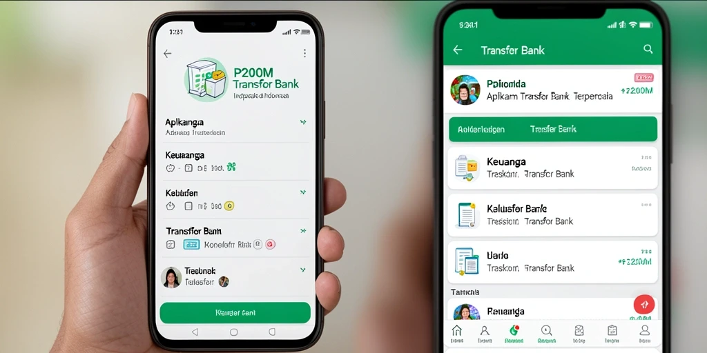 Tampilan antarmuka aplikasi P200M yang ramah pengguna dan intuitif.