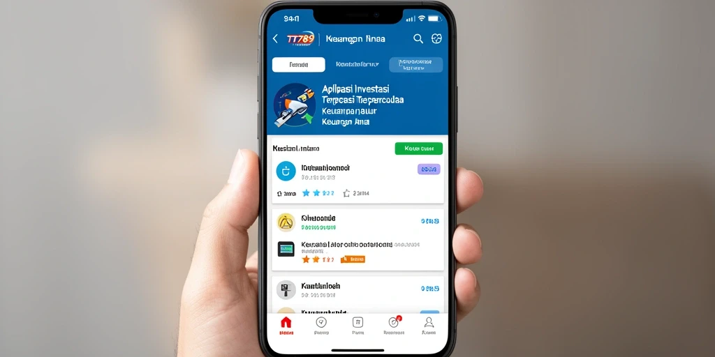 Antarmuka TT789 yang intuitif dan informatif untuk investasi.